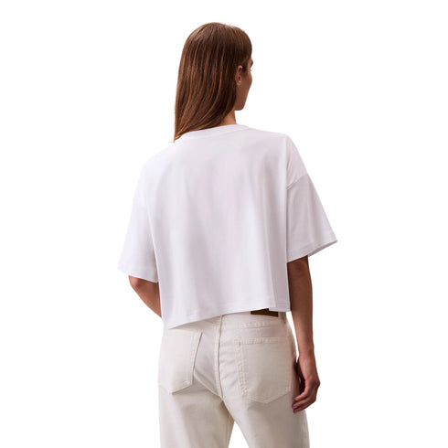 Calvin Klein T-shirt T-shirt Donna cropped Boxy logo XS A25 - CALVIN KLEINLV044C903G - YAA - XS - Francavilla Moda